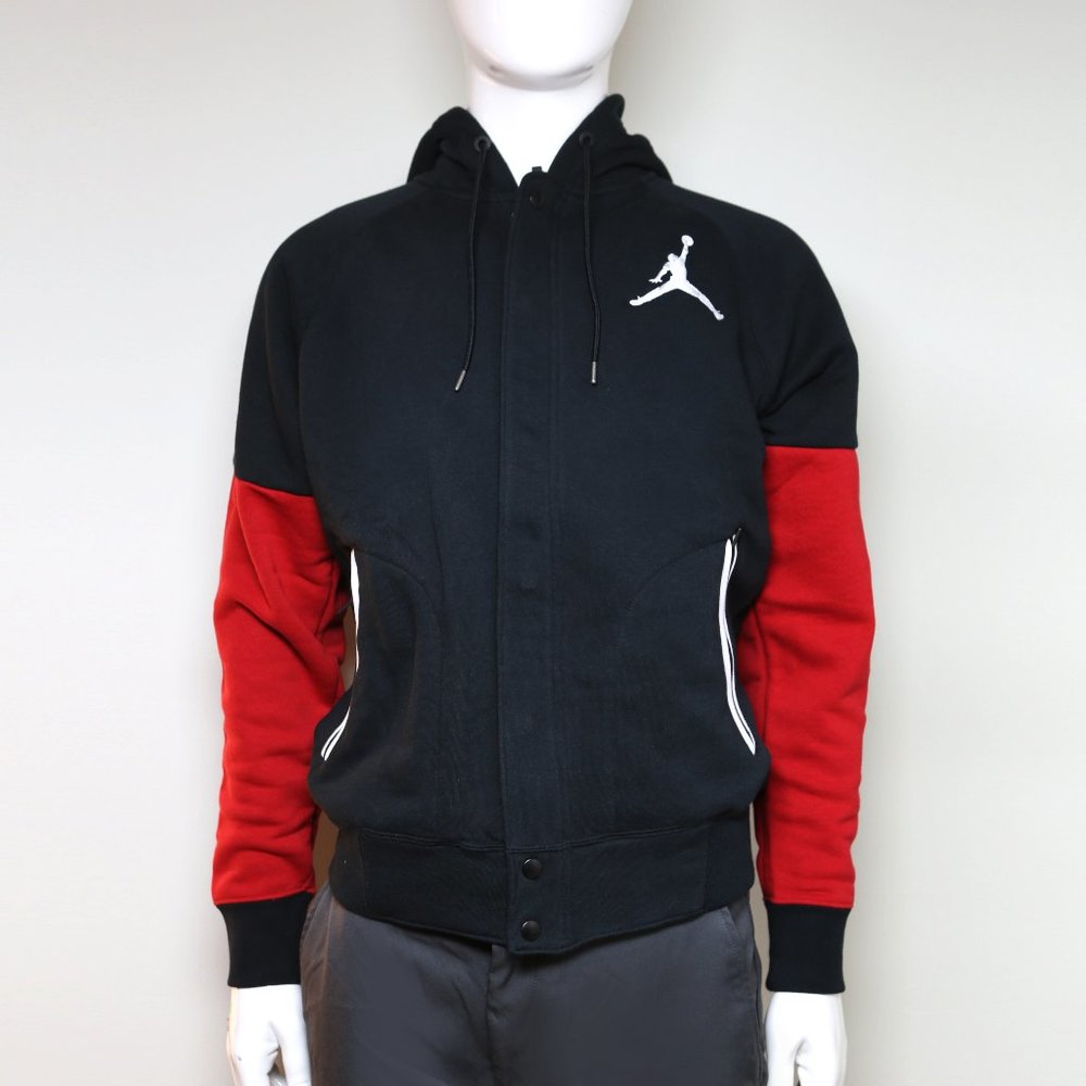 DESIGN JORDAN FULL ZIP HOODIE BLACK/RED 689020-011
